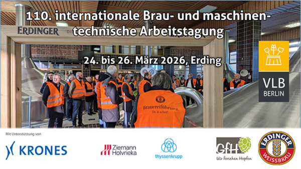 110. Brau- und maschinentechnische Arbeitstagung 2026 in Erding