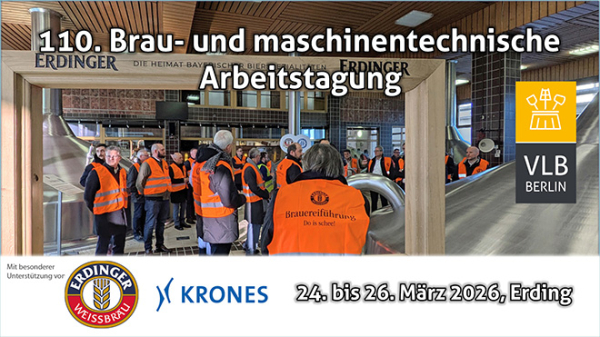 110. Brau- und maschinentechnische Arbeitstagung 2026 in Erding