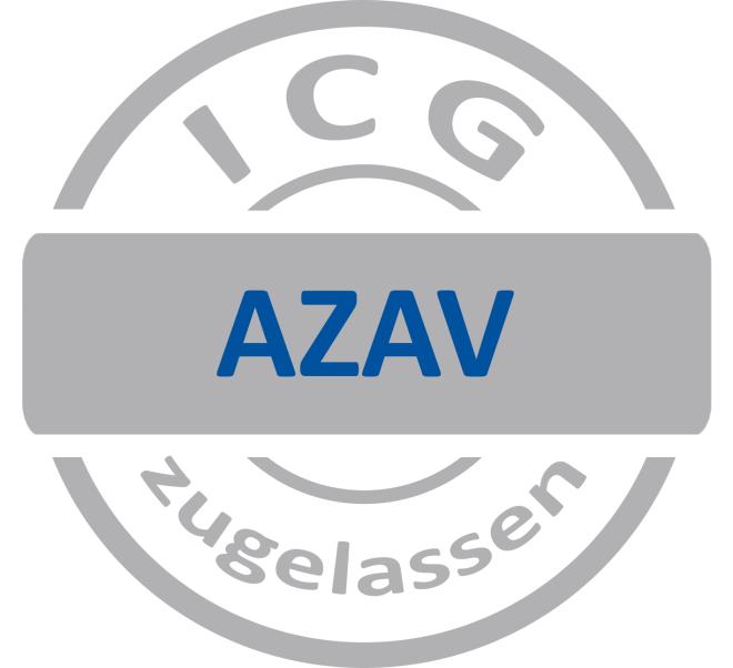 azav-Logo grau blau