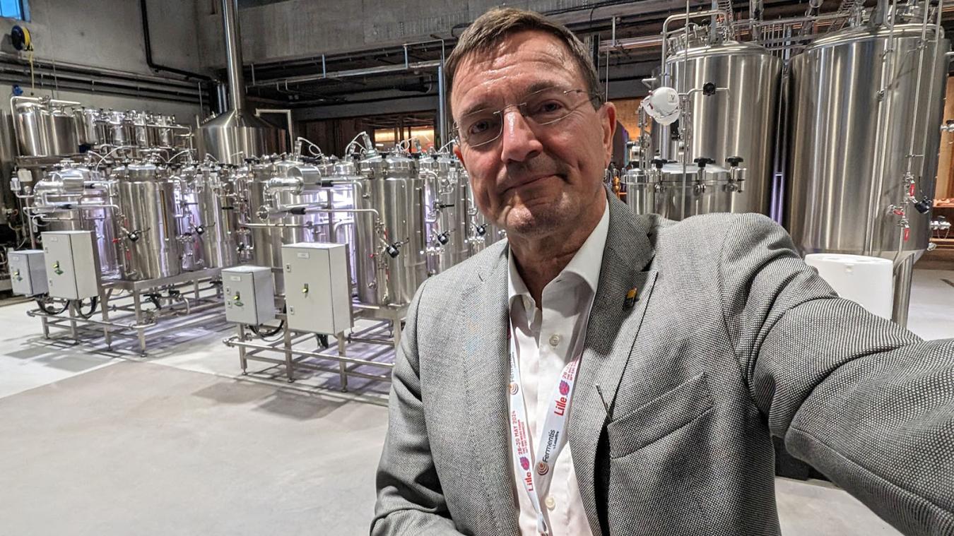 In the pilot brewery at  the new FERMENTIS headquarter in Lille